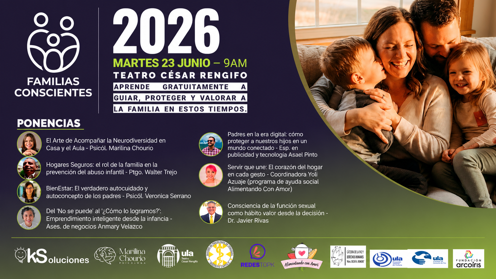 Ciclo de Conferencias Familias Conscientes 2026